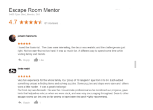 Best Mentor Escape Rooms