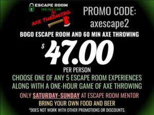 Escape Room Discount Code Coupon 2 | Escape Room Cleveland